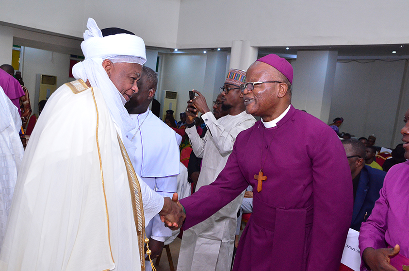 His Eminence Sultan of Sokoto Muhammad Sa’ad Abubakar, CFR, mni and Most Rev. Dr. David O.C. Onuoha