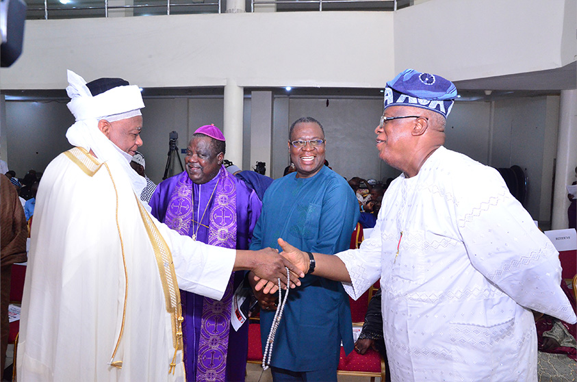 Emir of Zazzau (His Highness Mallam Ahmed Nuhu Bamalli, CFR) and Prophet Commodore Abimbola O. Ayuba (Rtd)